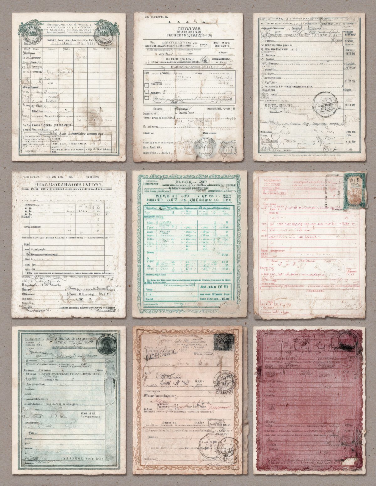 Vintage Library Cards Printable Ephemera - Image 7