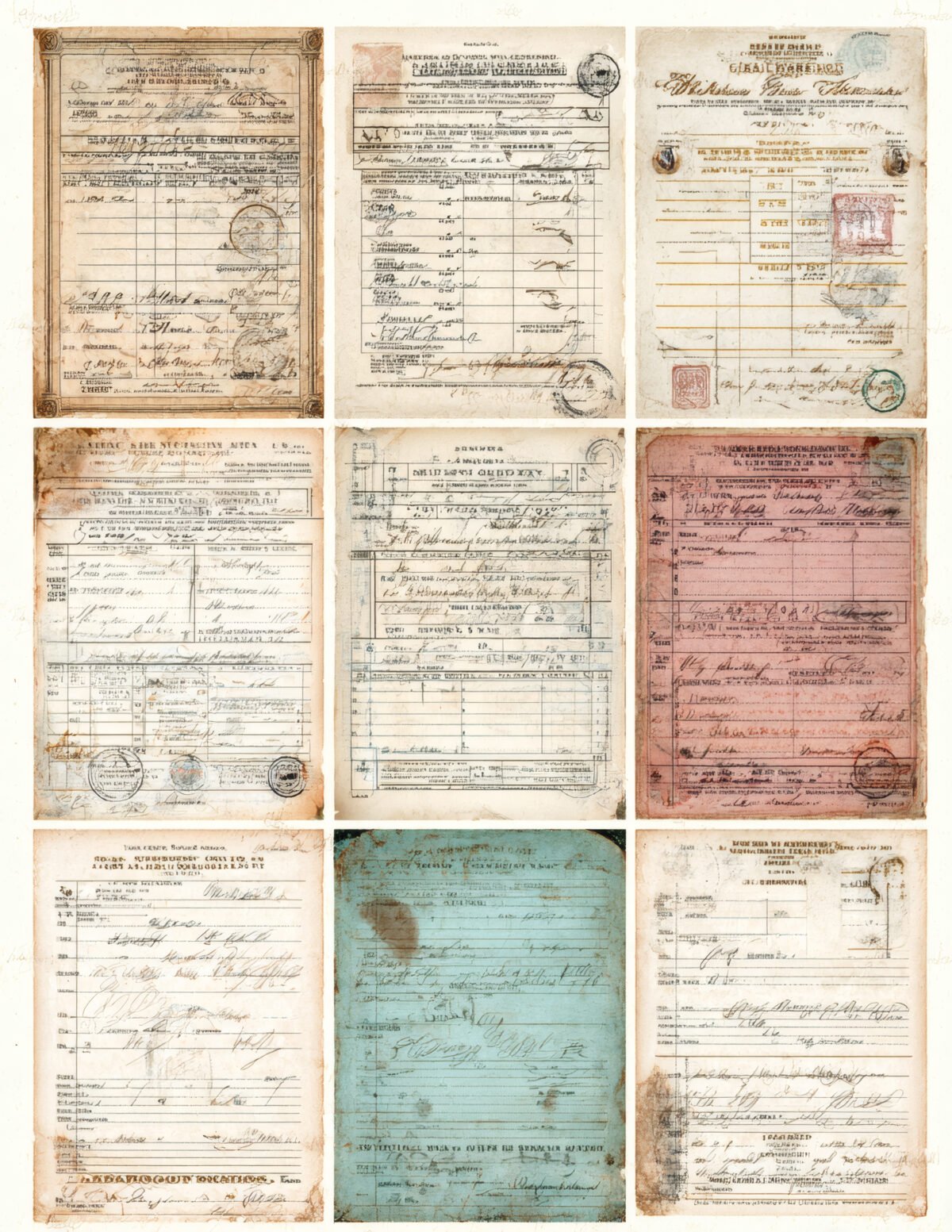 Vintage Library Cards Printable Ephemera - Image 5