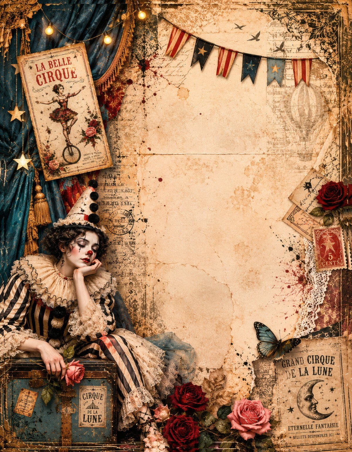 Dark Circus Junk Journal Kit – 28 Creepy Carnival Printables - Image 6