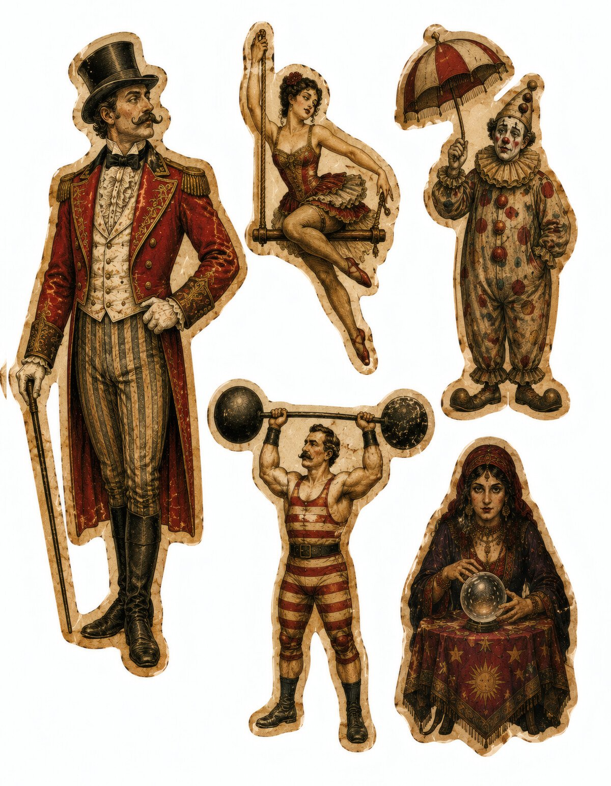 Dark Circus Junk Journal Kit – 28 Creepy Carnival Printables - Image 5