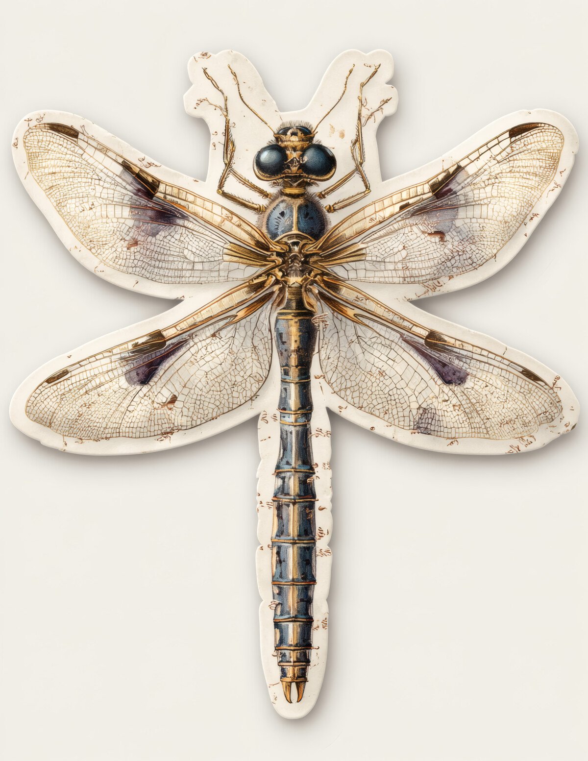 Vintage Dragonfly Fussy Cuts – 24 Cutouts - Image 7