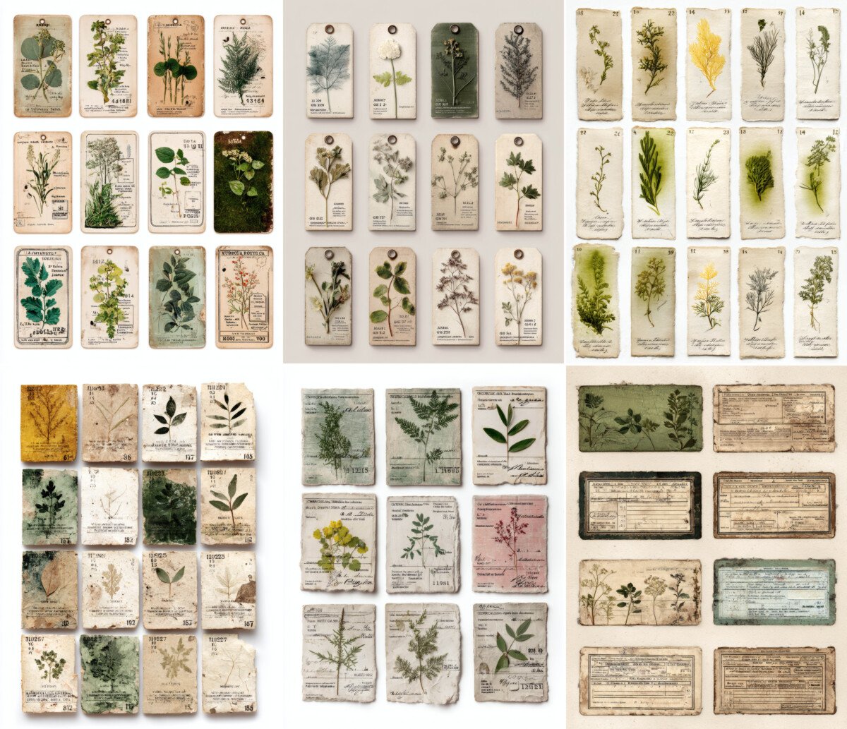Vintage Botanical Specimen Labels – 300+ Herbarium Tags - Image 4