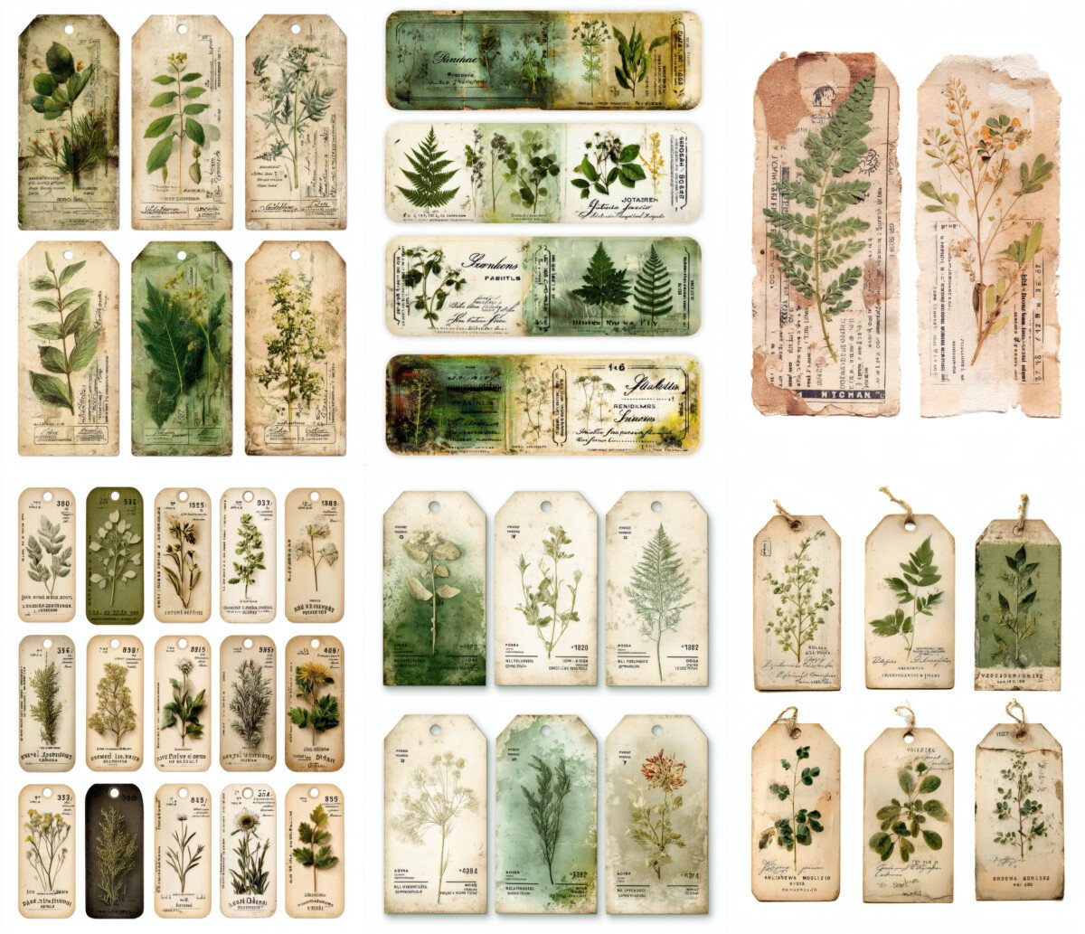 Vintage Botanical Specimen Labels – 300+ Herbarium Tags - Image 5
