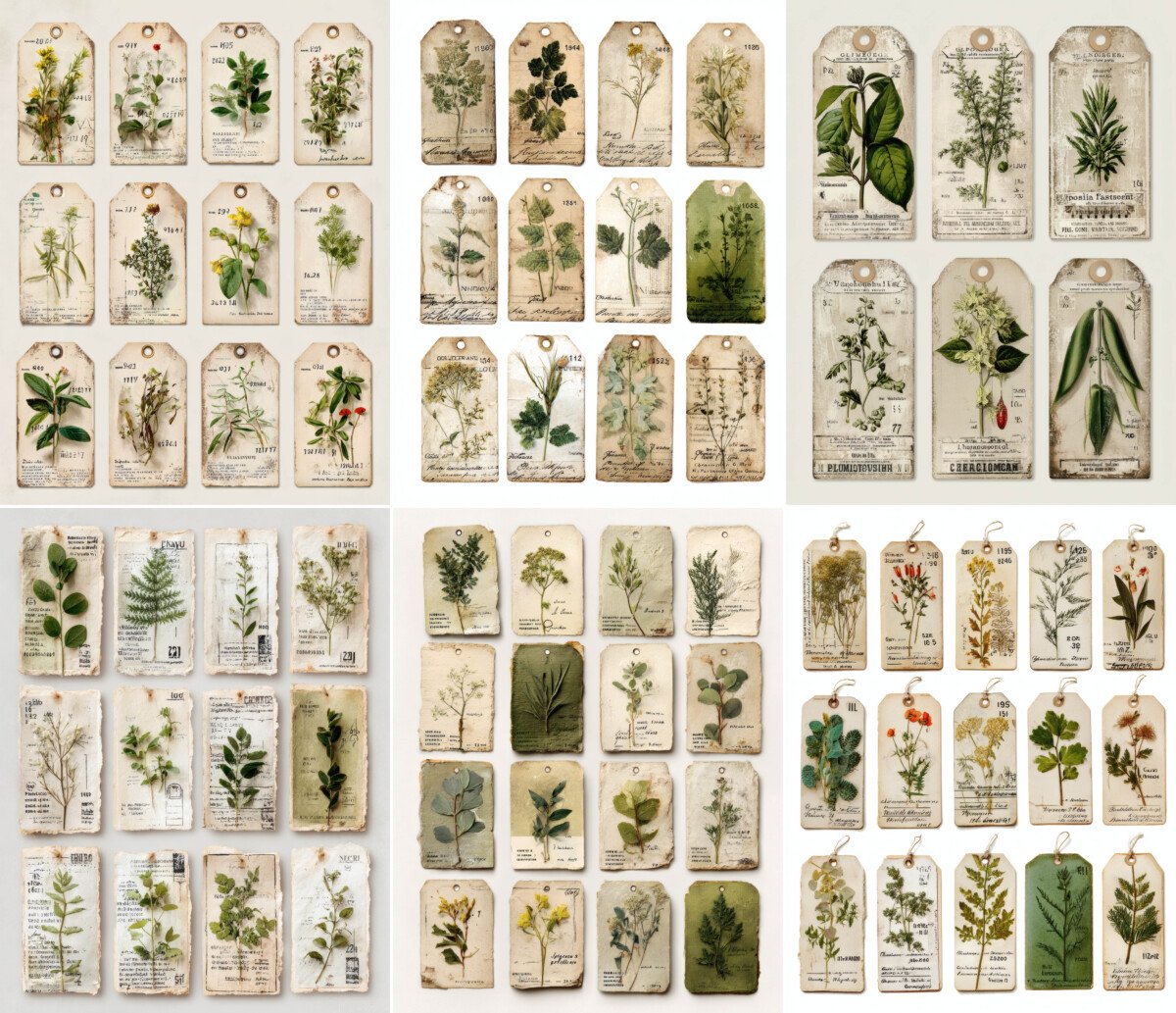 Vintage Botanical Specimen Labels – 300+ Herbarium Tags - Image 2