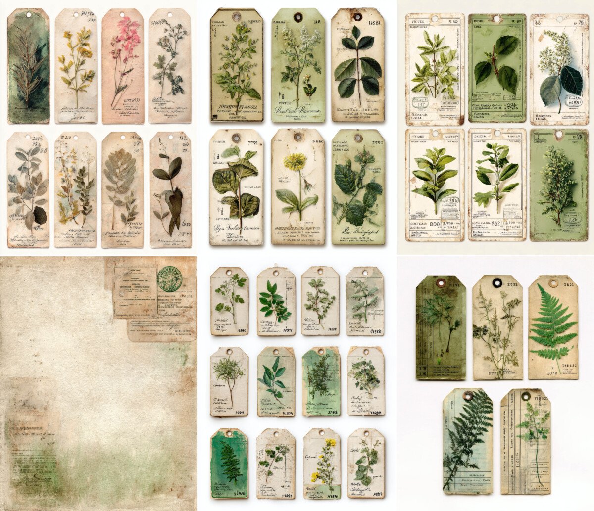 Vintage Botanical Specimen Labels – 300+ Herbarium Tags - Image 3