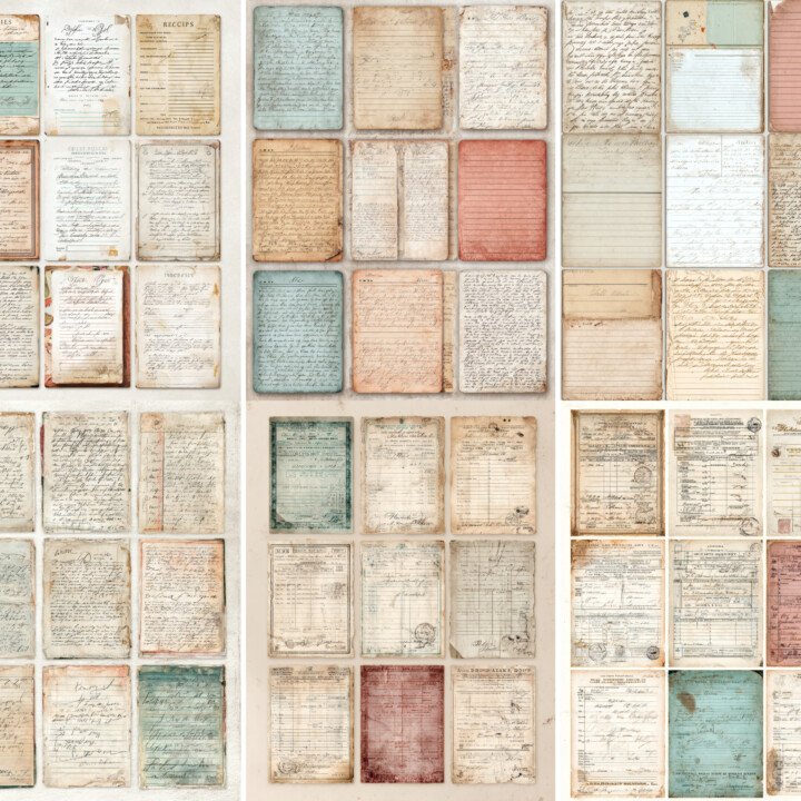 Vintage Library Cards Printable Ephemera