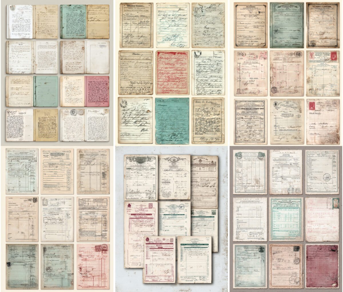 Vintage Library Cards Printable Ephemera - Image 2