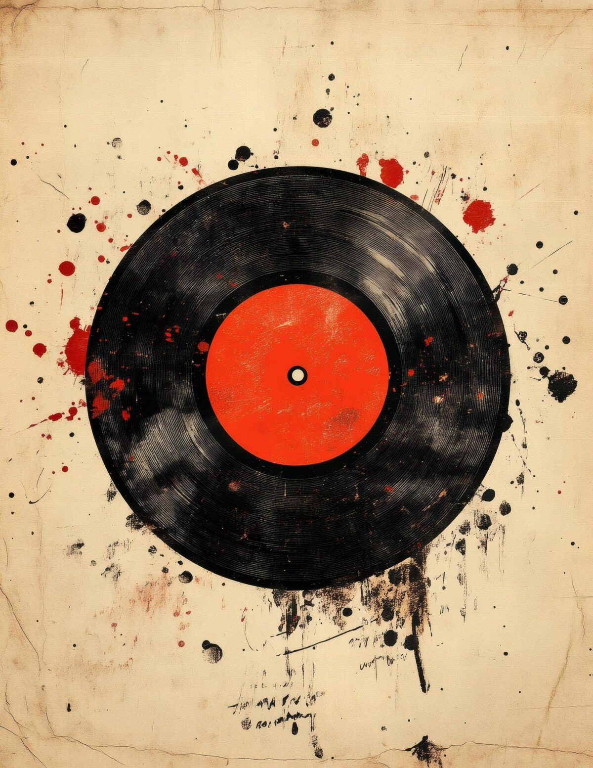 Vintage Vinyl Record Journal Pages – 56 Music Collage Papers - Image 9