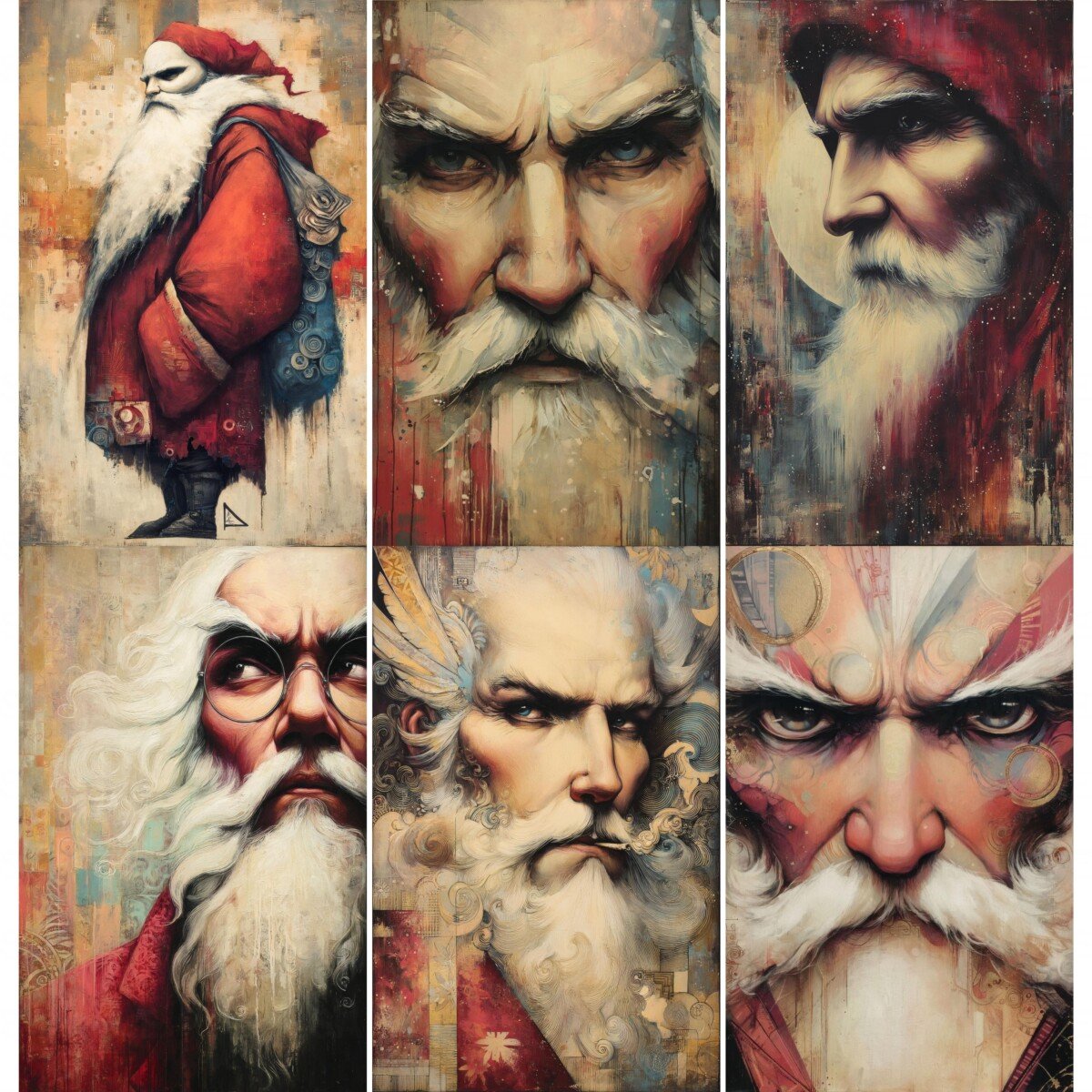 52 Vintage Santa Christmas Junk Journal Pages - Image 6