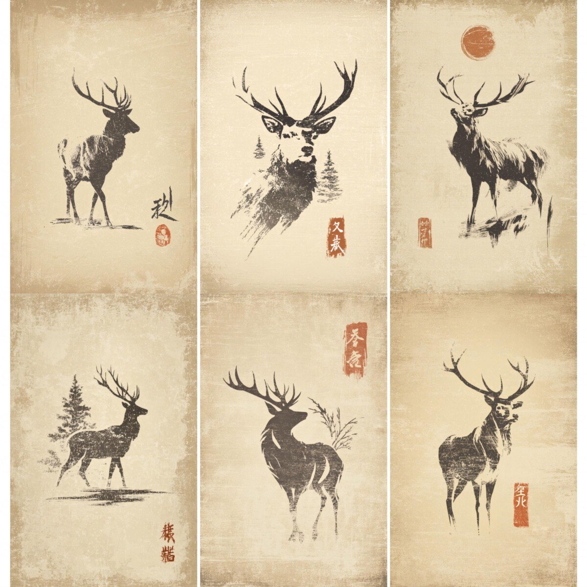 Rustic Deer Christmas Journal 52 Pages