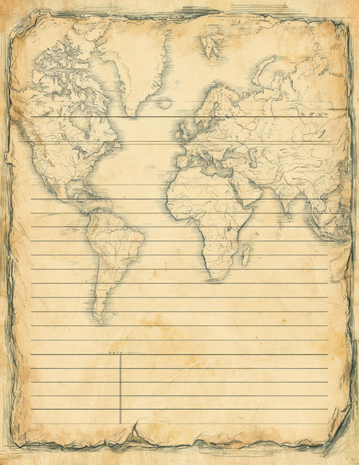 Vintage Map Collection Record Card 28 Pages - Image 6