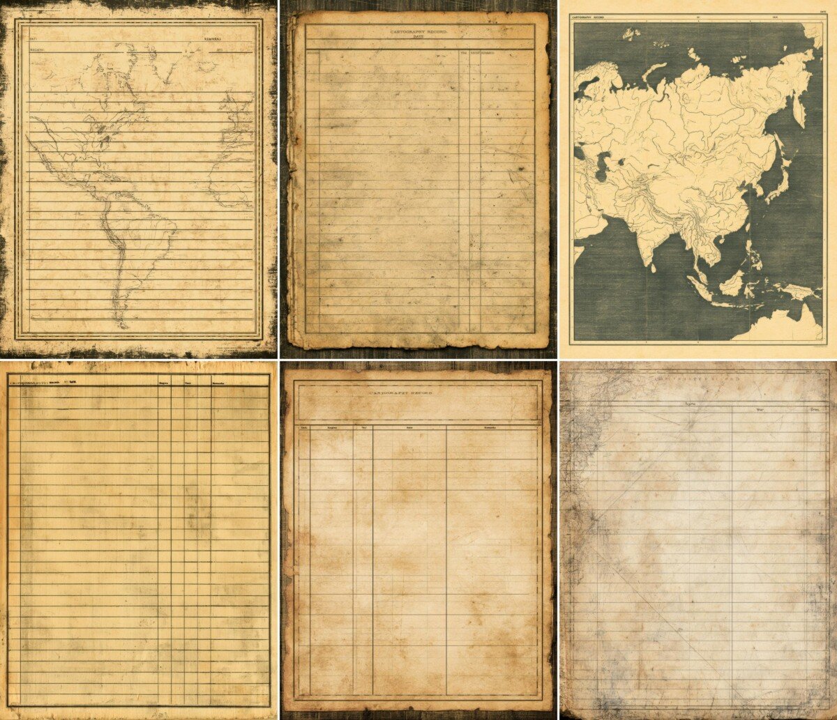 Vintage Map Collection Record Card 28 Pages - Image 3