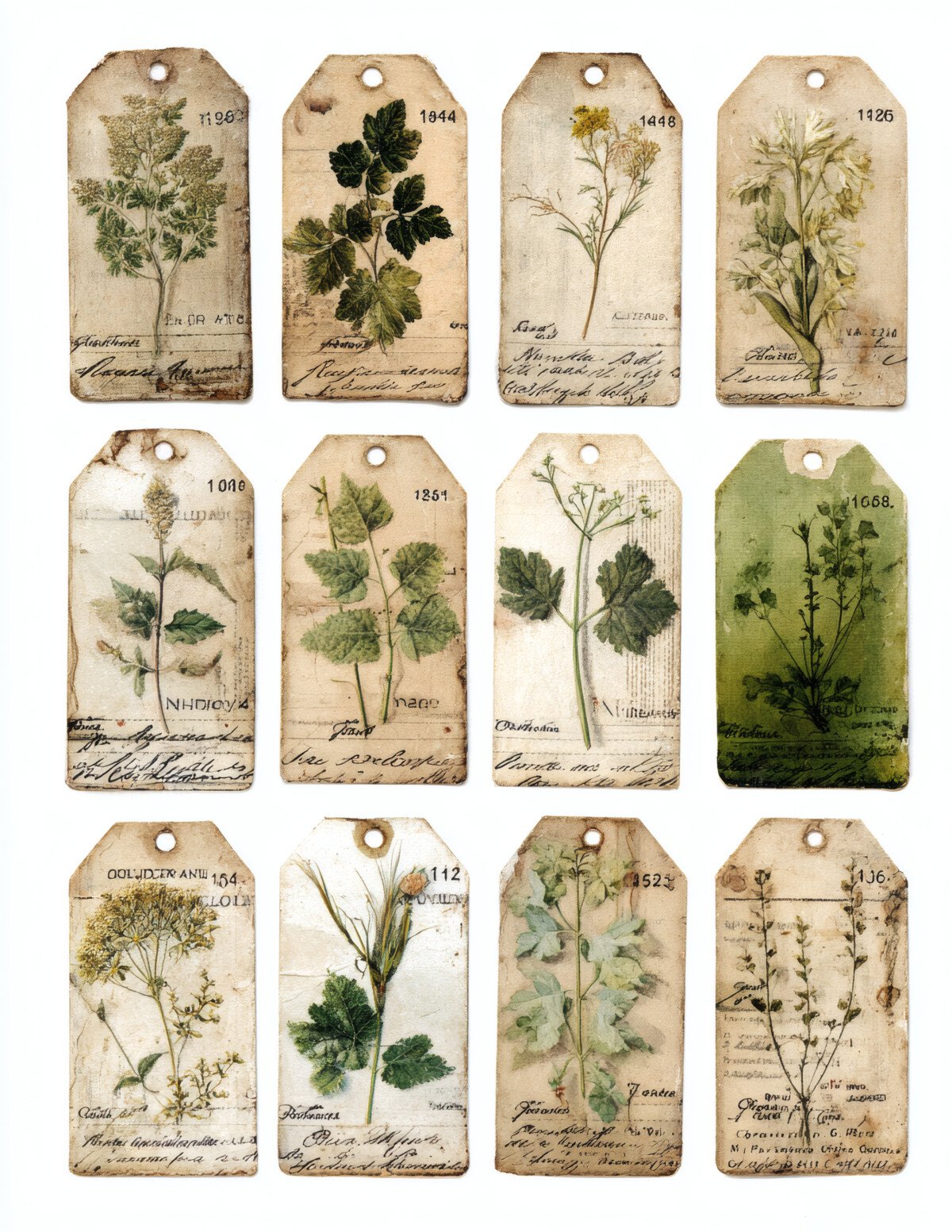 Vintage Botanical Specimen Labels – 300+ Herbarium Tags - Image 6