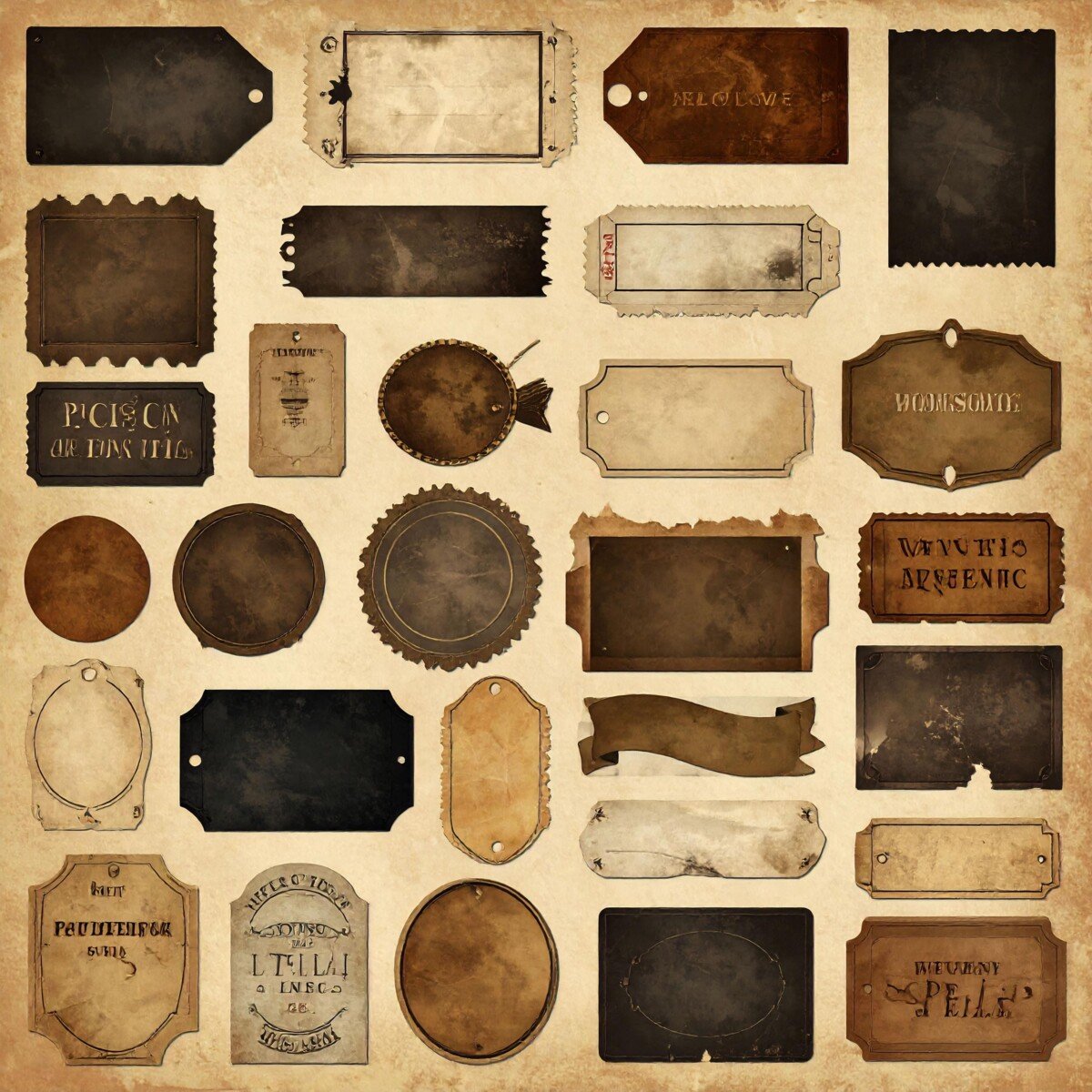 vintage preview 5 – Labels & Tags