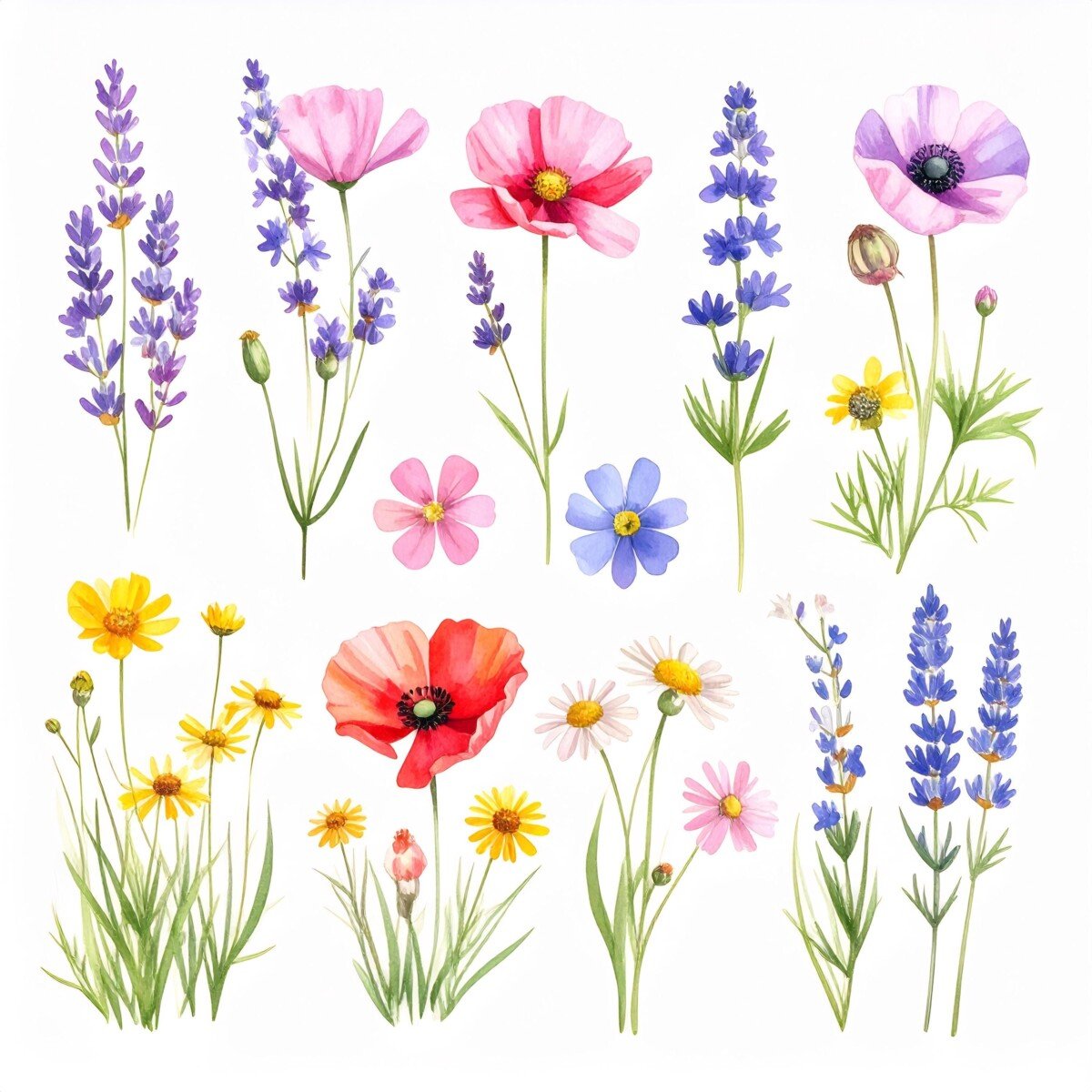wildflower preview 6 – Fussy Cuts