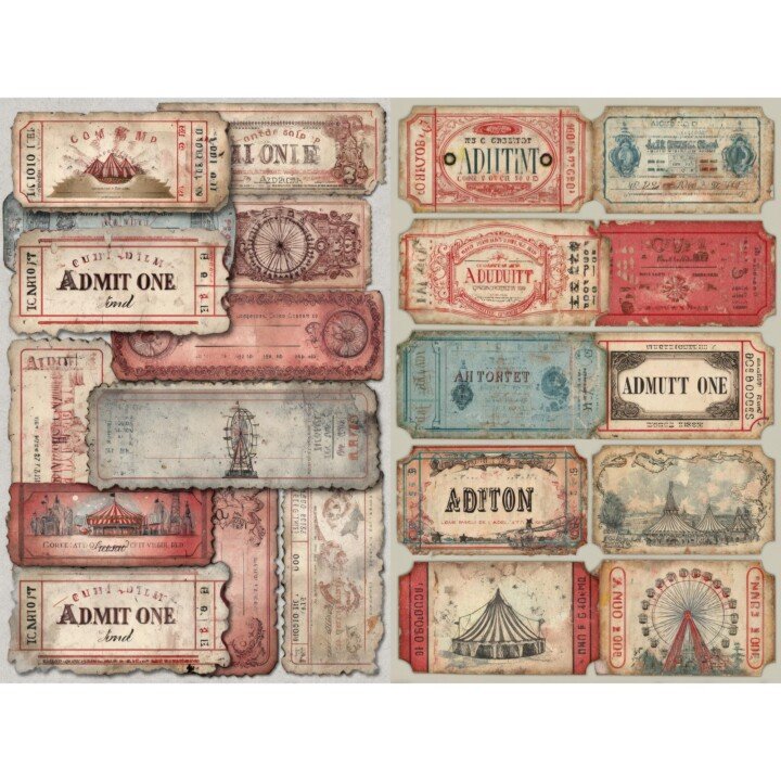 vintage – Vintage carnival ticket collage sheet printable admit one ephemera for