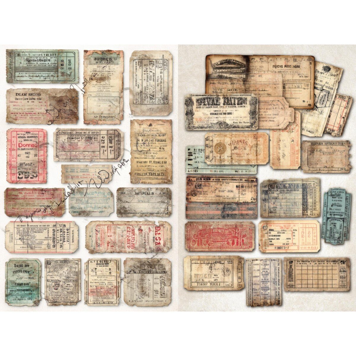 vintage preview 5 – Fussy Cuts