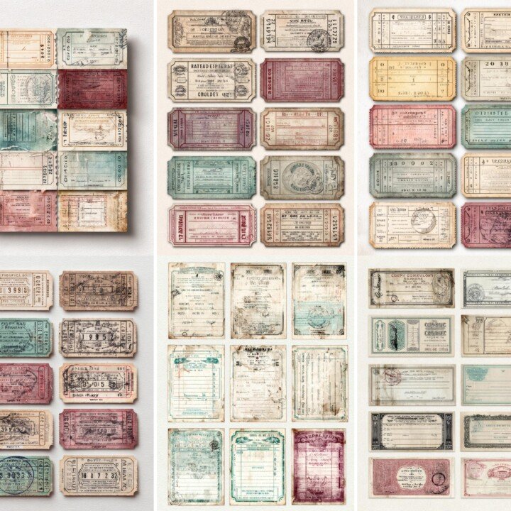 vintage – 20 Vintage Product Labels & Tags Ephemera