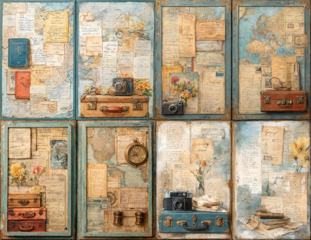 vintage – 26 Vintage Travel Junk Journal
