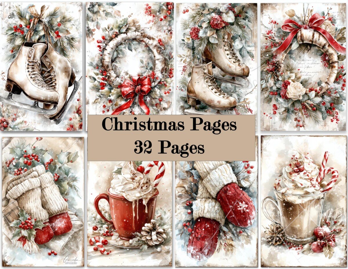 christmas – 32 Set 2 Junk Journal Kit