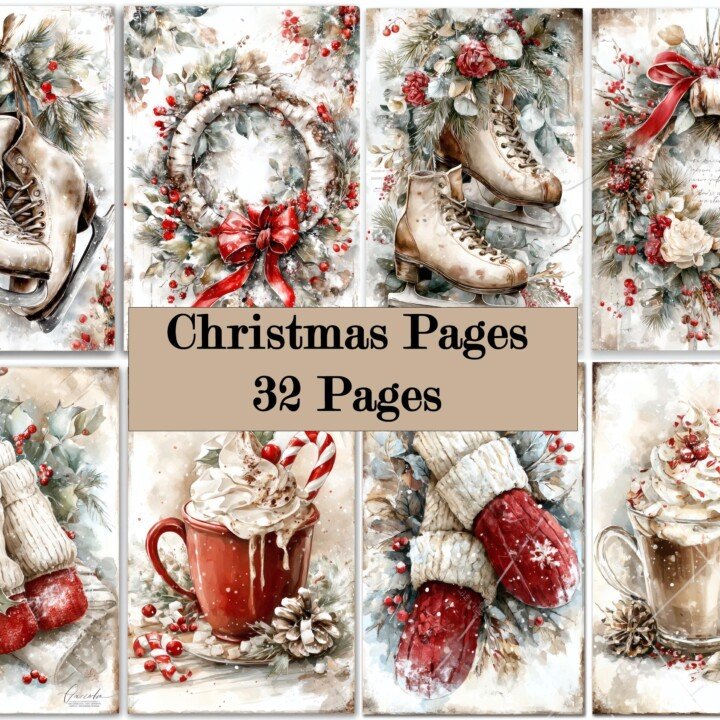 christmas – 32 Set 2 Junk Journal Kit