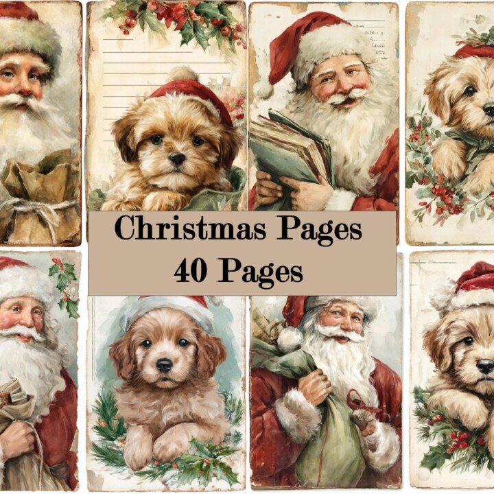 christmas – 40 Christmas Pet Junk Journal Kit