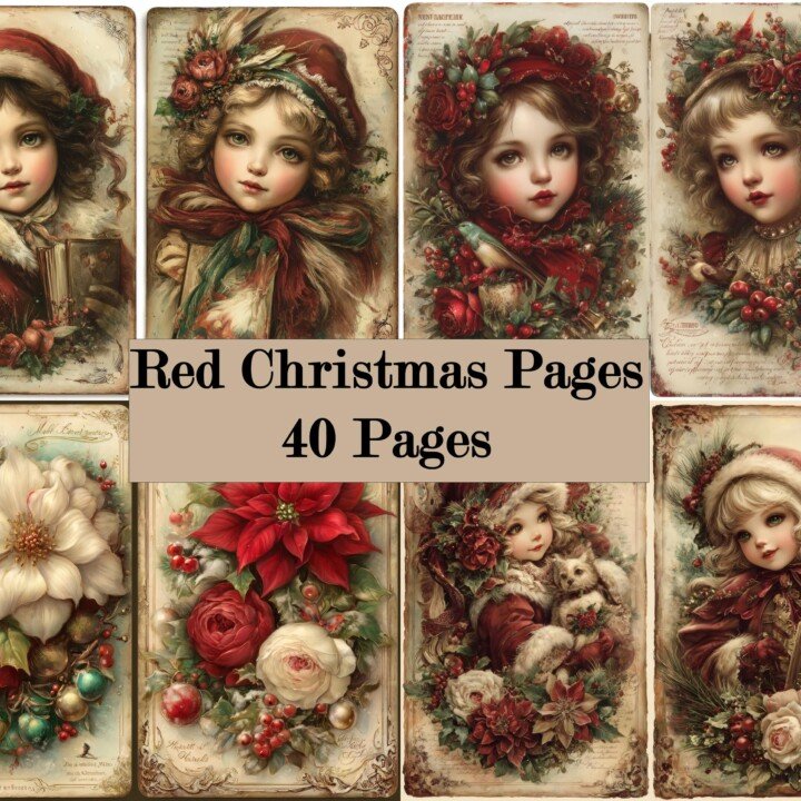 christmas – 40 Christmas Junk Journal Pages