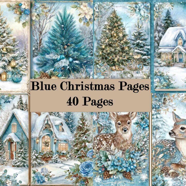 hygge – 44 Hygge Christmas Junk Journal Pages