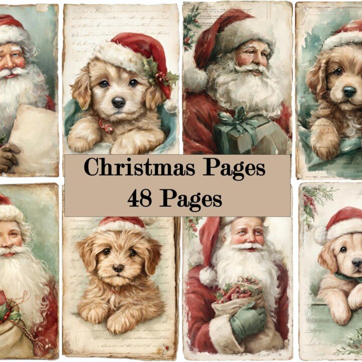 christmas – 48 Christmas Pet Junk Journal Kit