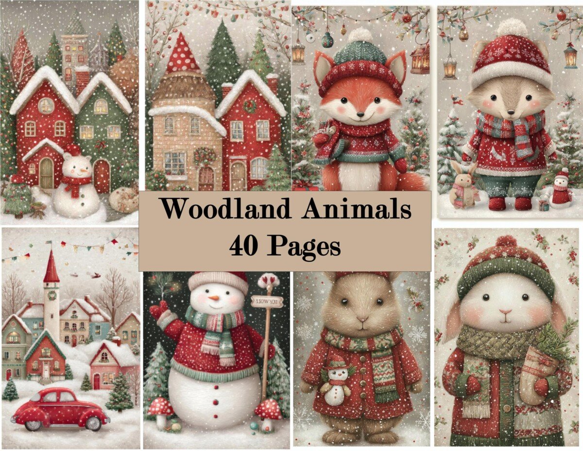 winter – 40 Winter Animal Journal Pages