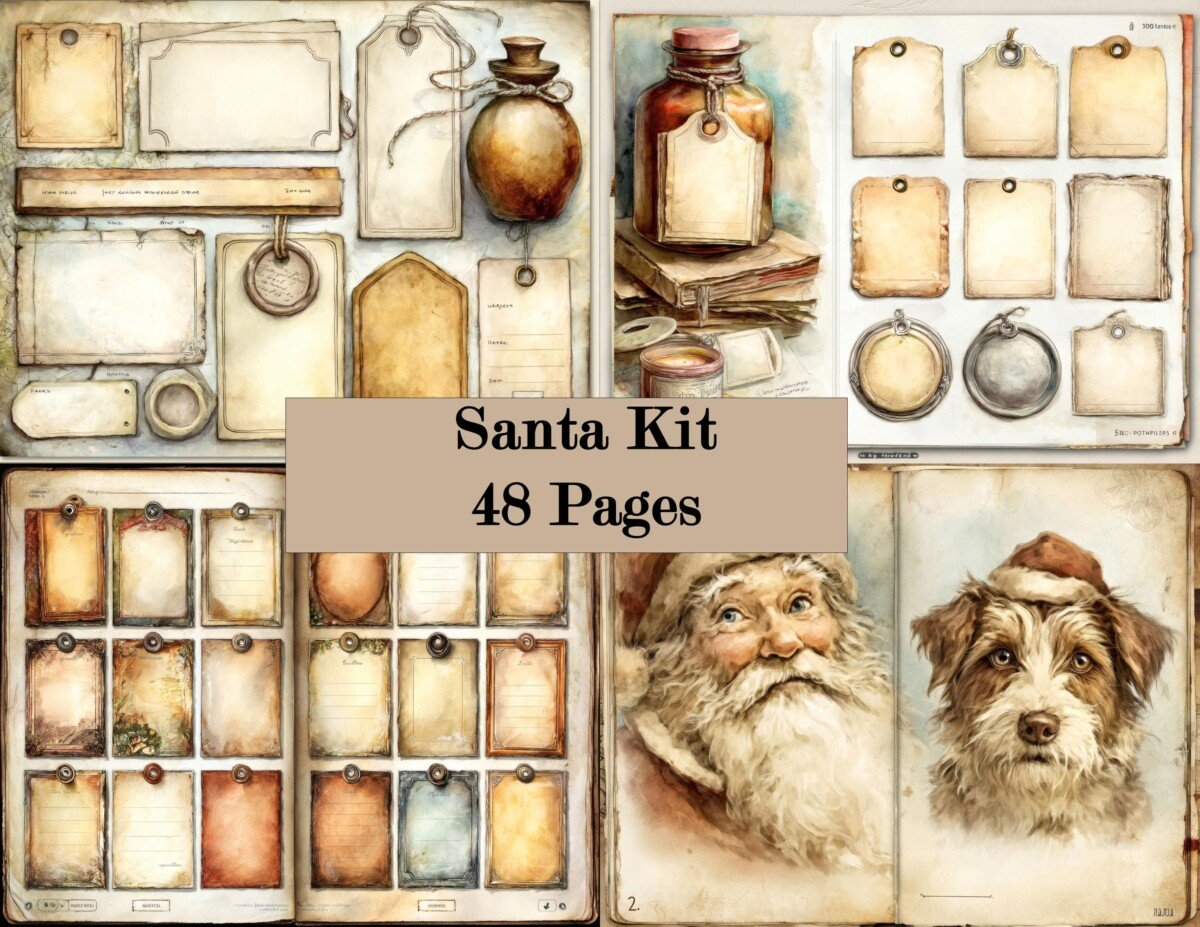 christmas – 48 Set 2 Junk Journal Kit