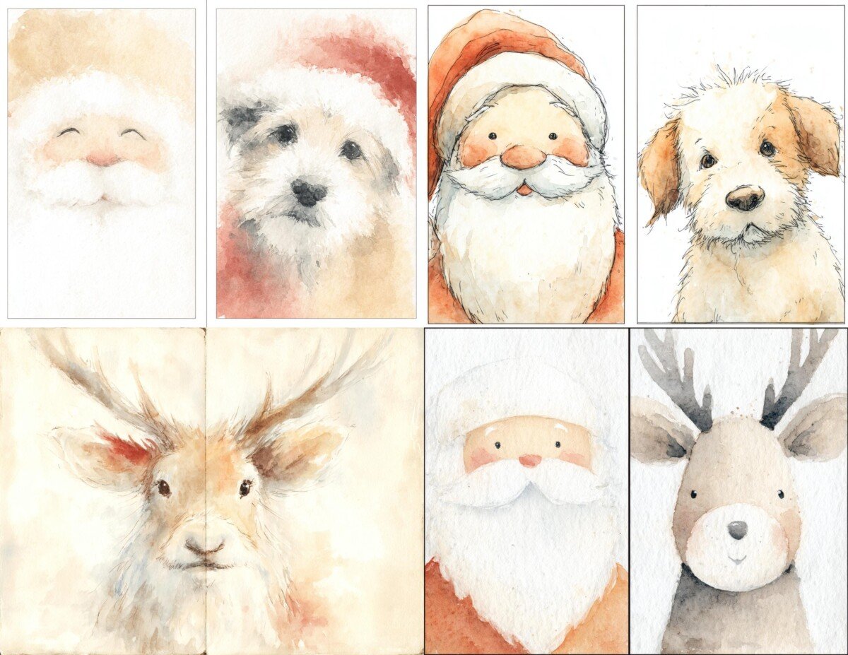 santa preview 4 – Journal Pages