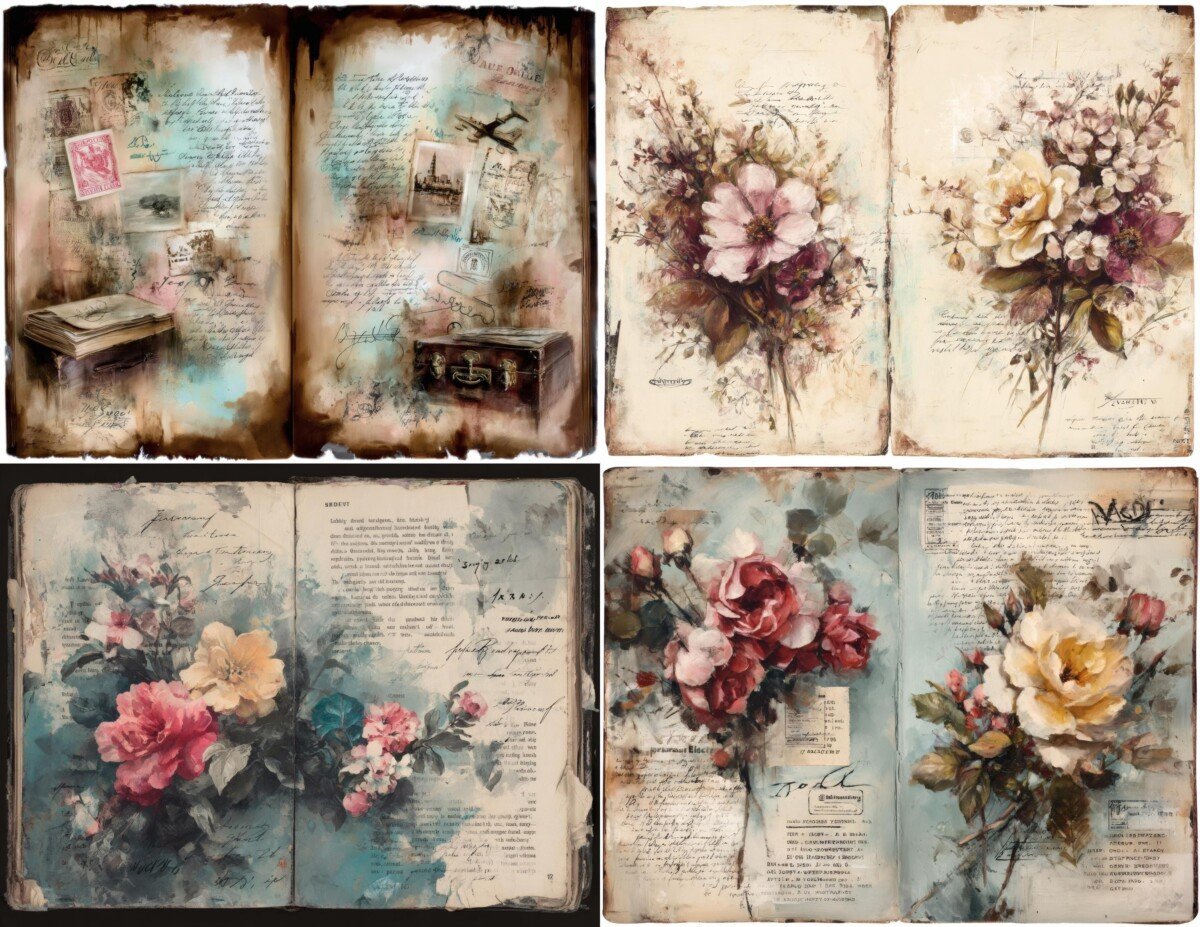 vintage preview 8 – Journal Pages