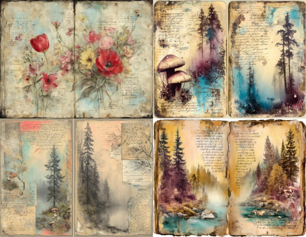 vintage preview 10 – Journal Pages