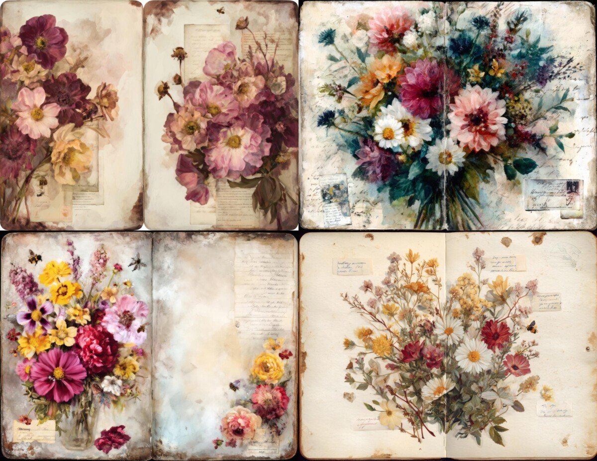 vintage preview 5 – Journal Pages