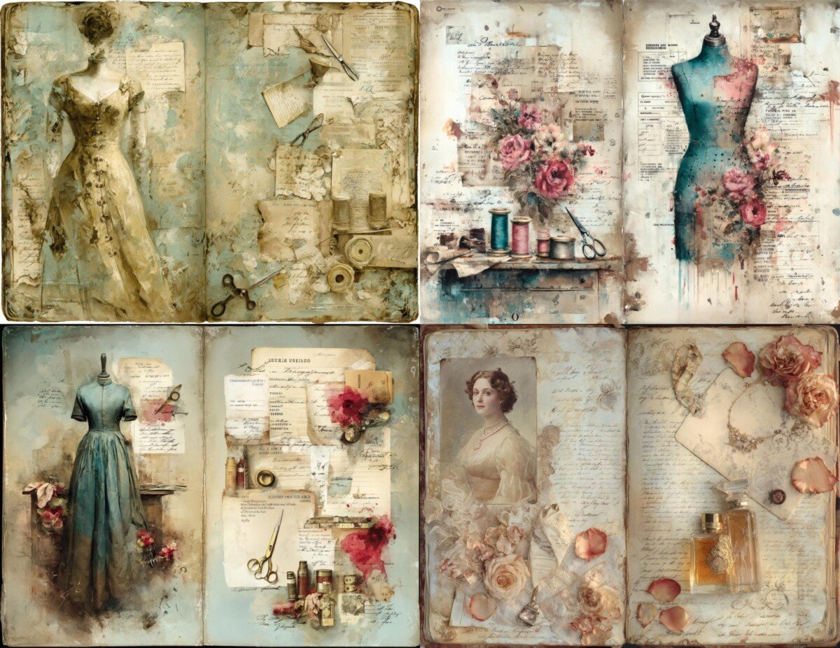 vintage preview 9 – Journal Pages