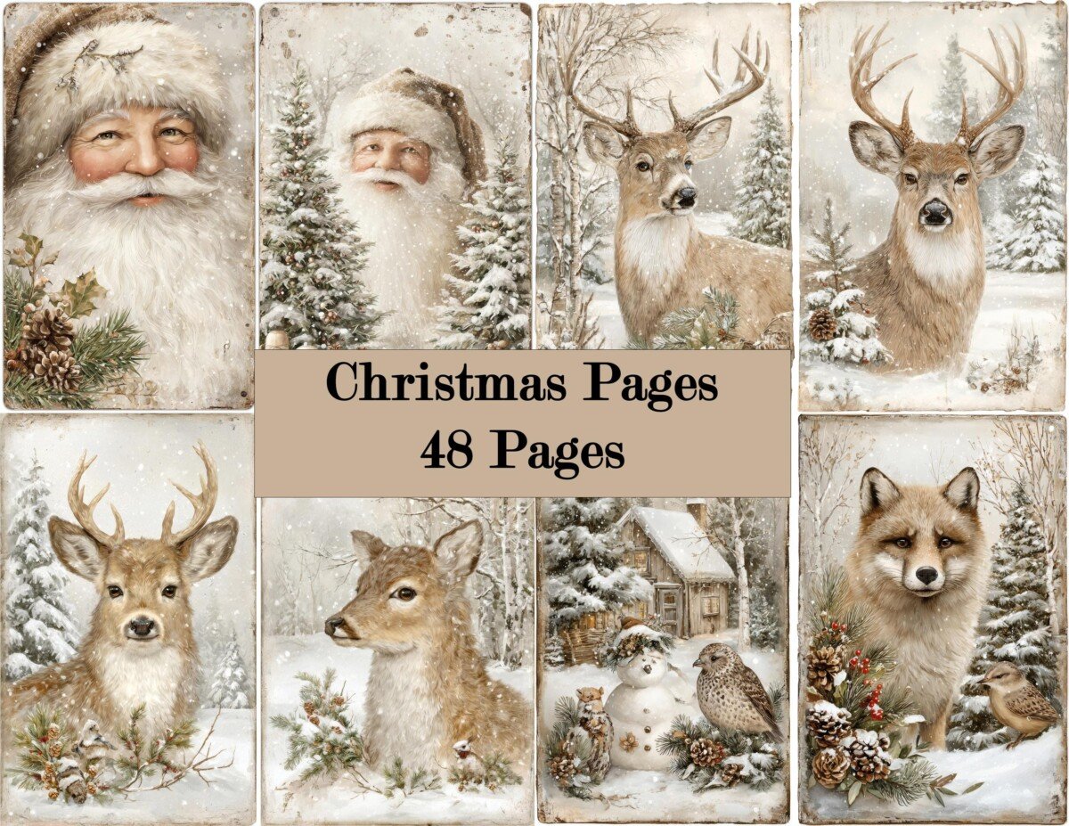 christmas – 48 Set 2 Junk Journal Kit