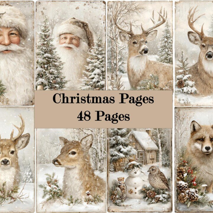 christmas – 48 Set 2 Junk Journal Kit