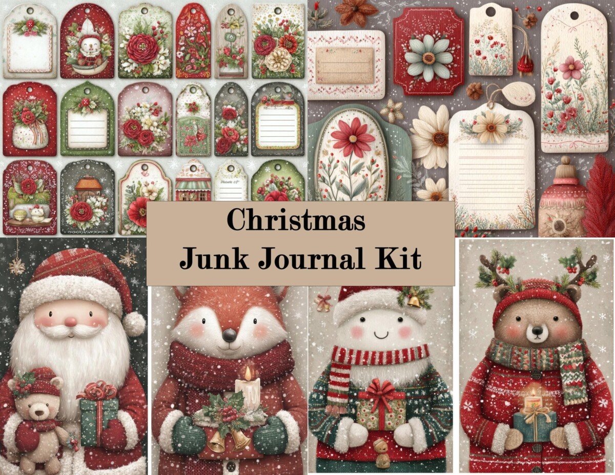 cozy – 20 Cozy Christmas Junk Journal Kit