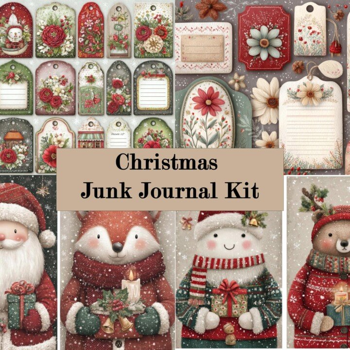 cozy – 20 Cozy Christmas Junk Journal Kit