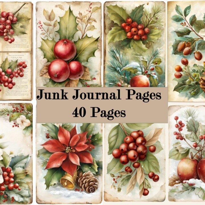 junk – 40 40 Christmas Junk Journal Kit