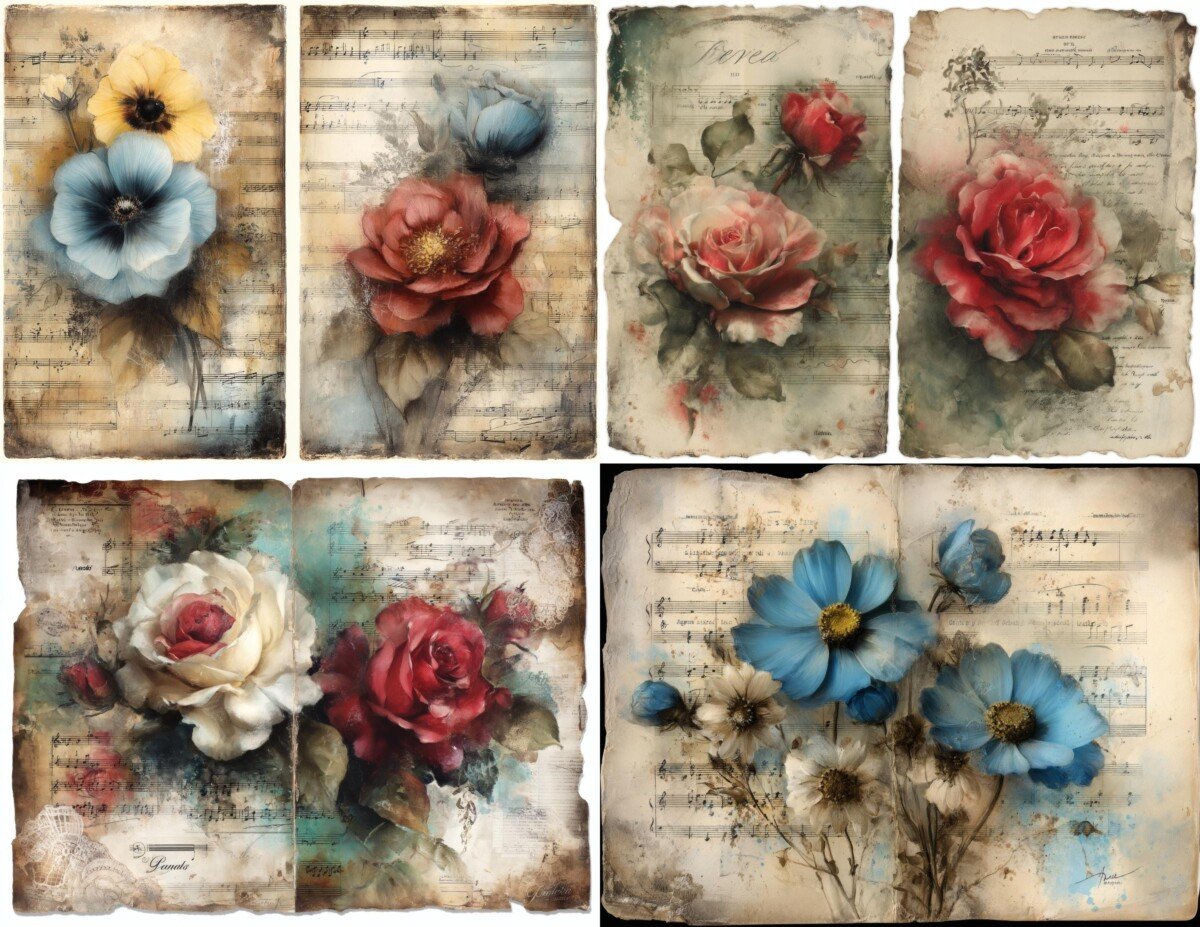 floral preview 6 – Journal Pages