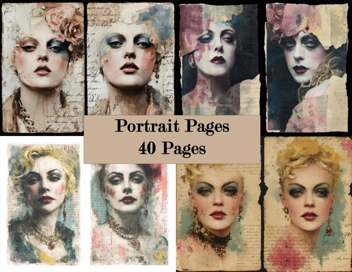 vintage – 20 Vintage Fashion Junk Journal Pages