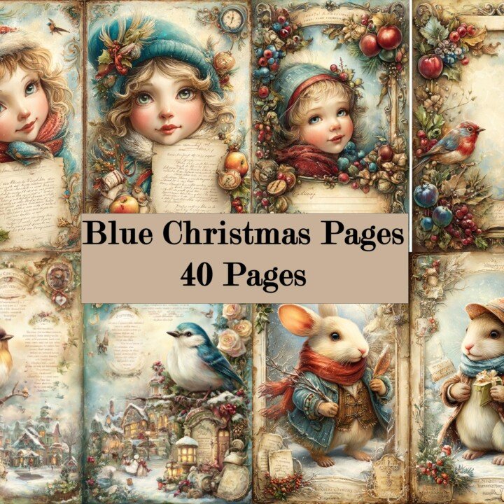 holiday – 40 Holiday Junk Journal Pages