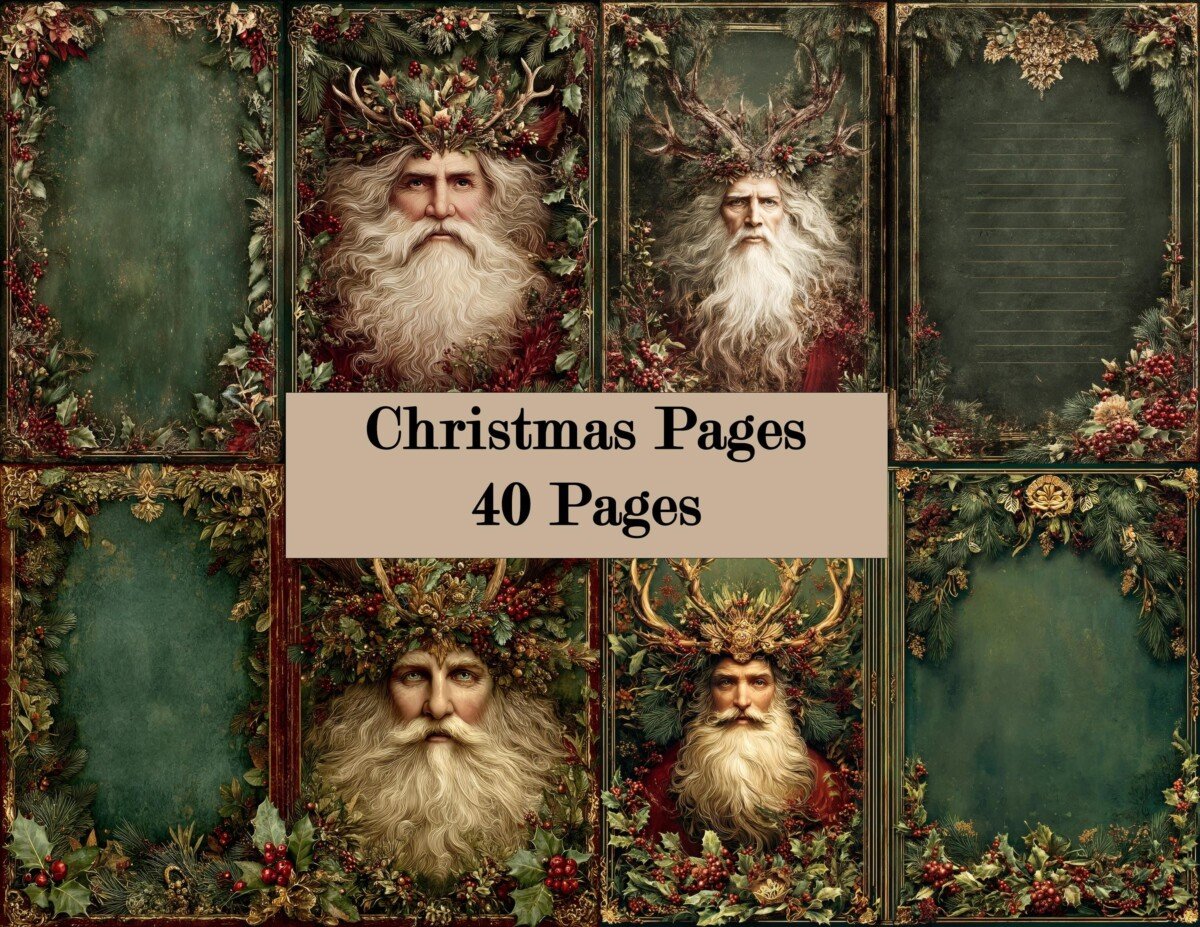 christmas – 40 Christmas Junk Journal Pages