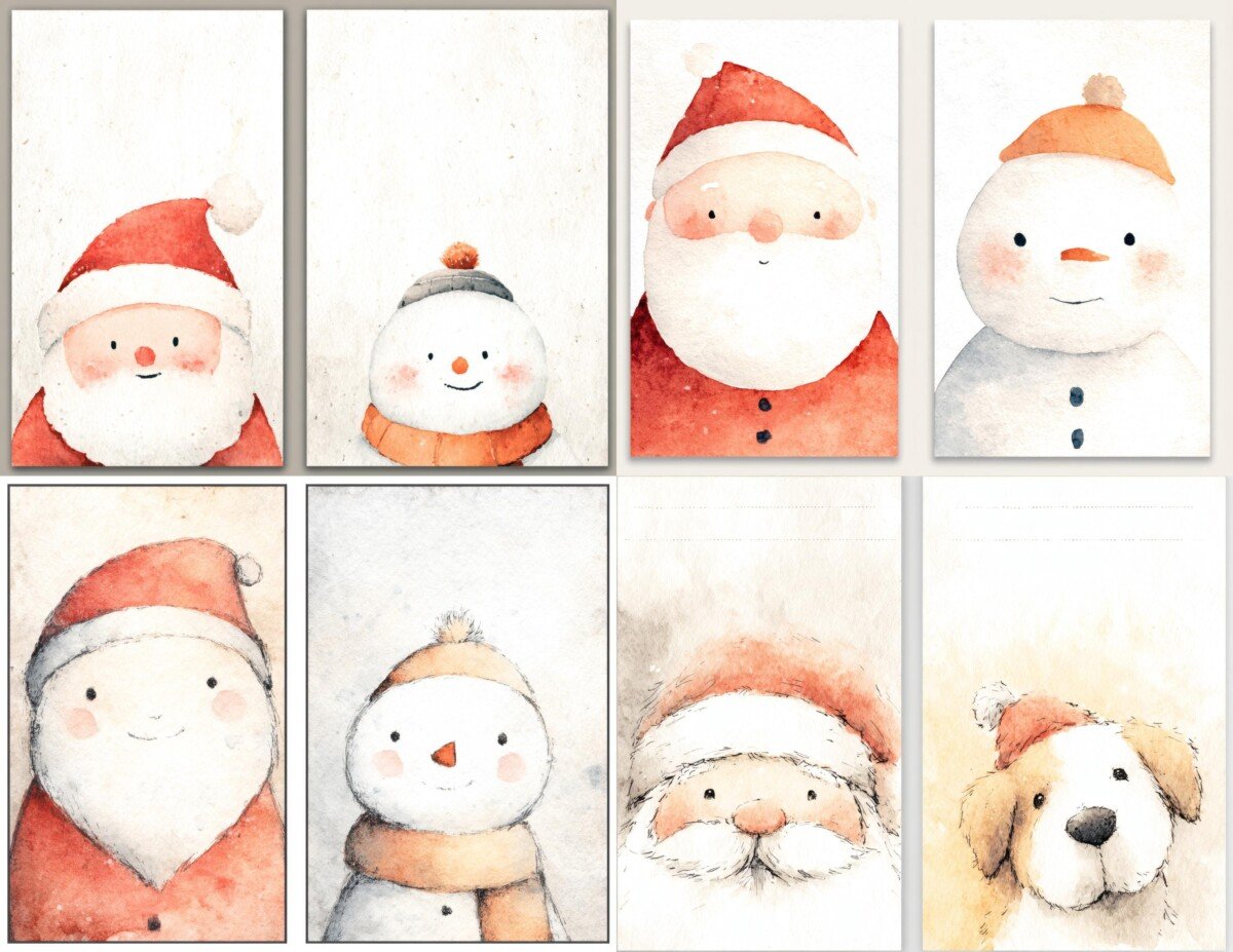 santa preview 3 – Journal Pages