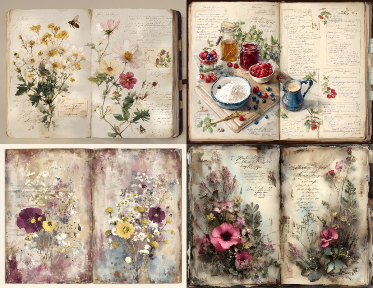 vintage preview 6 – Journal Pages