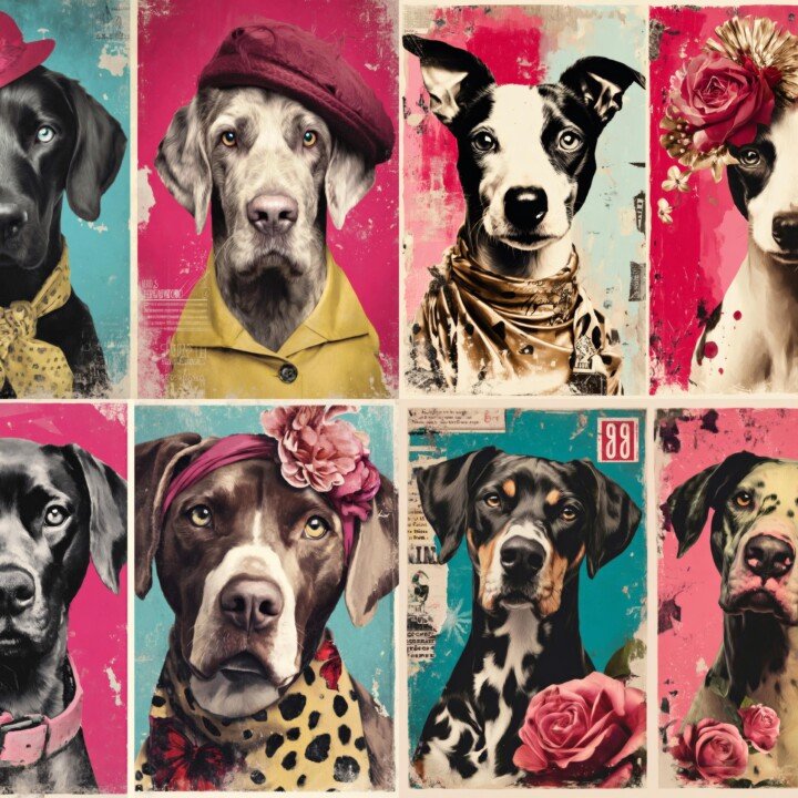 dog – 20 Set 2 Junk Journal Pages