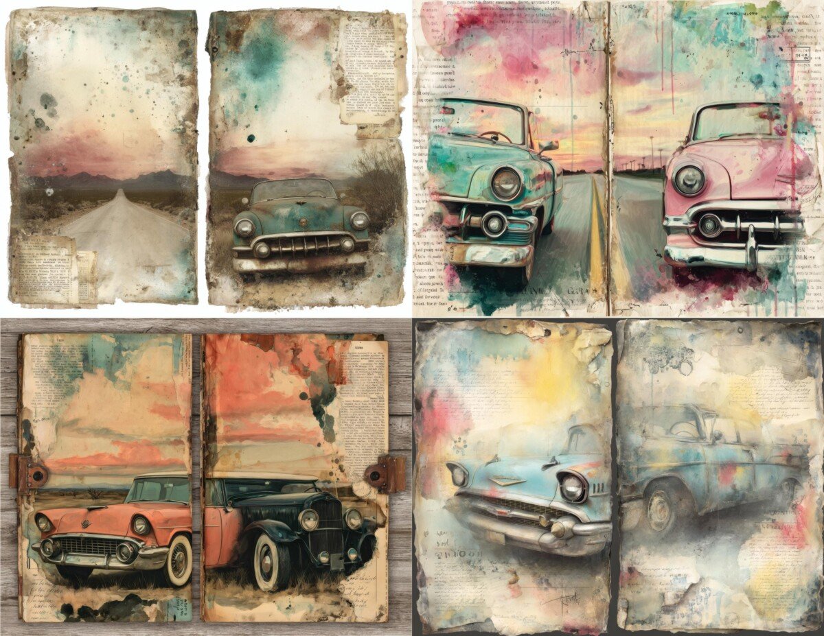 vintage preview 6 – Journal Pages