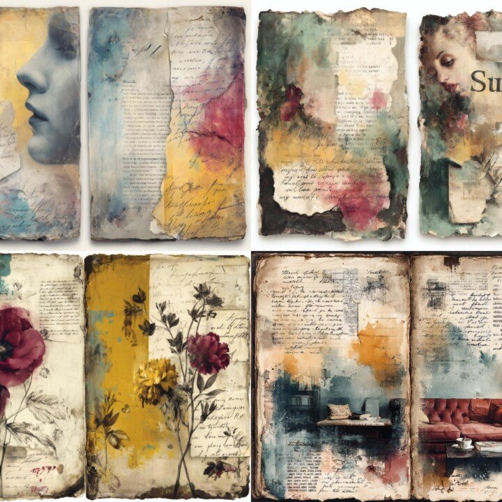 modern – 28 Modern Pop Art Journal Pages